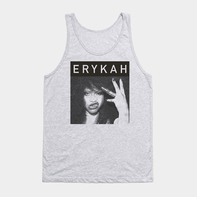 Erykah - Pencil Drawing Style Tank Top by Unfluid